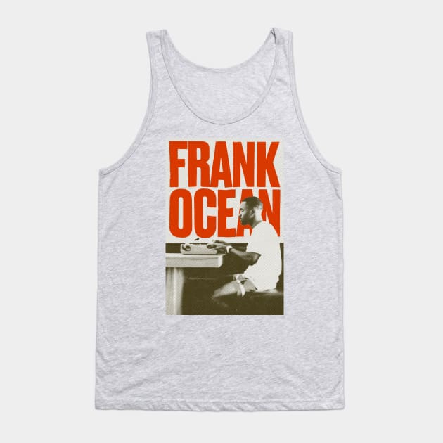 Frank Ocean Riso Style Graphic Tank Top by SkipBroTees
